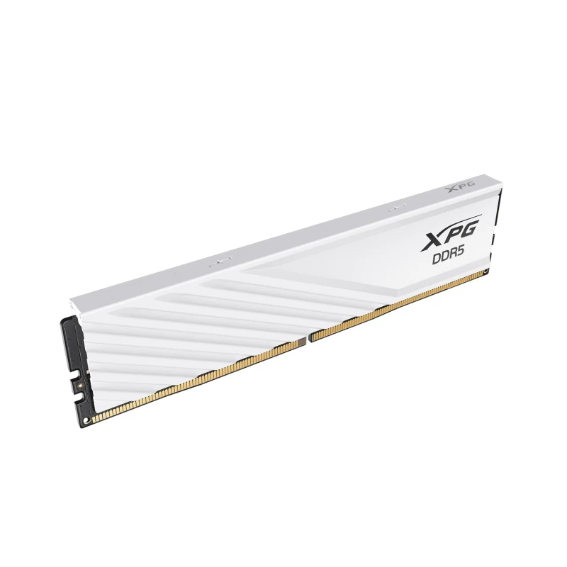 رم دسکتاپ DDR5 دو کاناله 5600 مگاهرتز CL46 ایکس پی جی مدل LANCER BLADE WHITE ظرفیت 32 گیگابایت