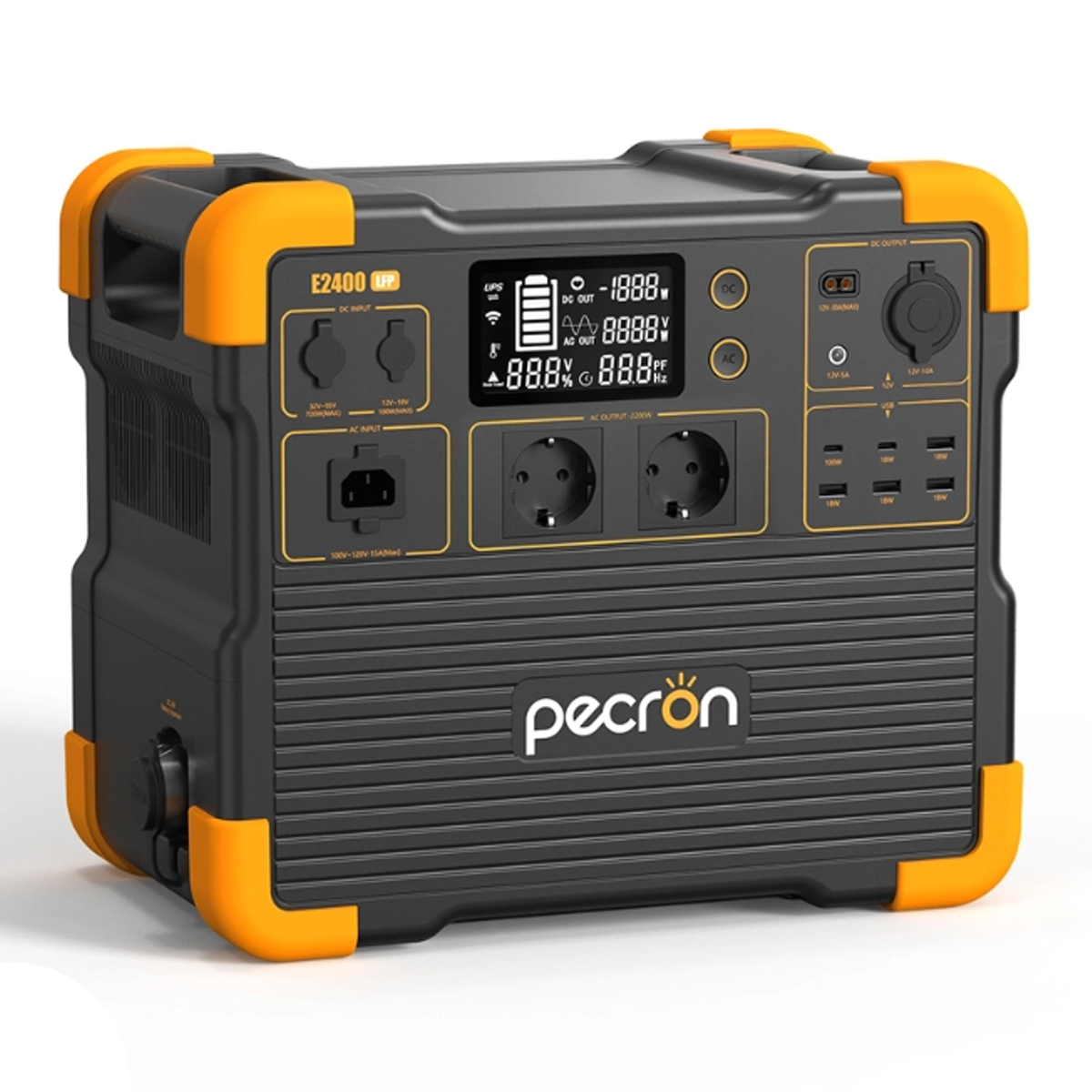 پاور استیشن پکرون مدل E2400 LFP ظرفیت 2048 میلی آمپر ساعت