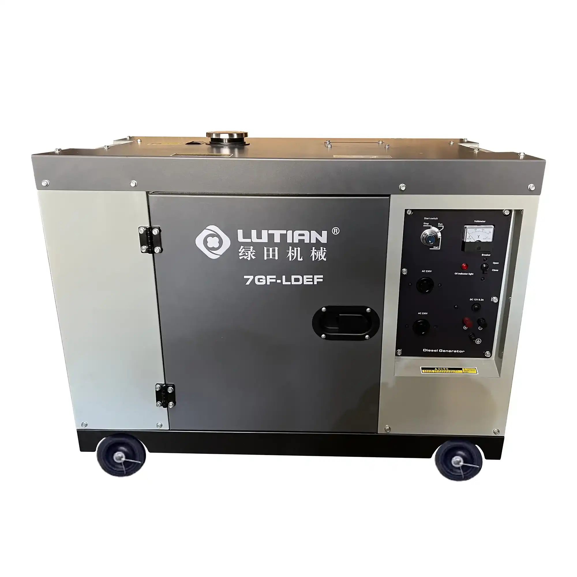 موتور برق لوتیان 6.5 کیلو وات گازوئیلی تک فاز کانوپی مدل 7GF-LDEF