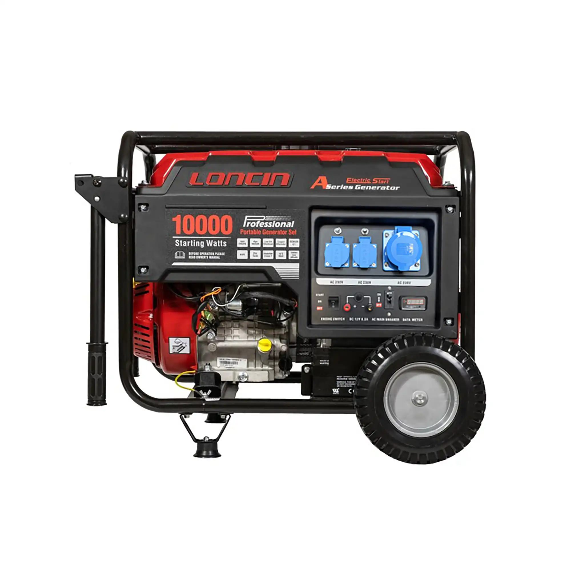 موتور برق لانسین 8 کیلو وات بنزینی اپن فریم مدل LC10000D-AS پنل-1