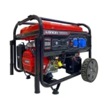 موتور برق لانسین 7.7 کیلو وات بنزینی اپن فریم مدل LC10000D-S ATS قرمز