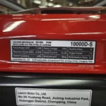 موتور برق لانسین 7.7 کیلو وات بنزینی اپن فریم مدل LC10000D-S ATS قرمز